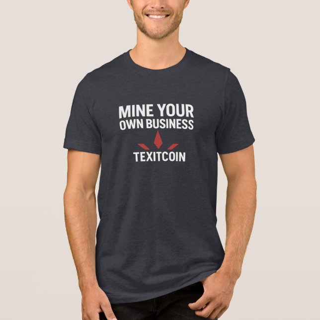 Mine Your Own Men's Bella+Canvas Tri-blend T-Shirt Tri-Blend Shirt (Front)