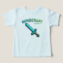 Minecraft Inspired Pixel Sword Gaming T-Shirt