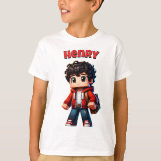 Minecrafter, Custom Name, Minecraft Cool T-Shirt