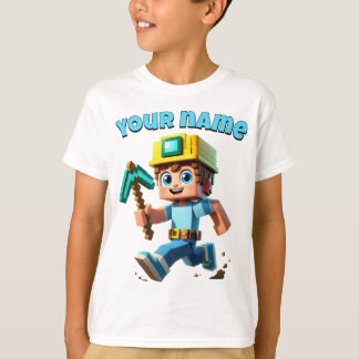 Minecrafter, Custom Name, Steve, Minecraft Cool T-Shirt