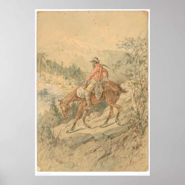 Miner on Horseback (0692A) Poster (Front)
