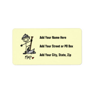 Miner Stick Figure Label