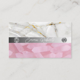 Mineral Amethyst Crystal Quartz Texture Business C Card
