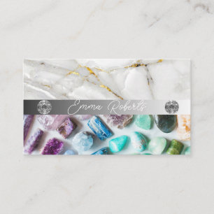 Mineral Amethyst Crystal Quartz Texture Business Card