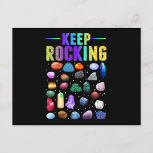 Mineral Rock Collecting Geologist Geology Postcard