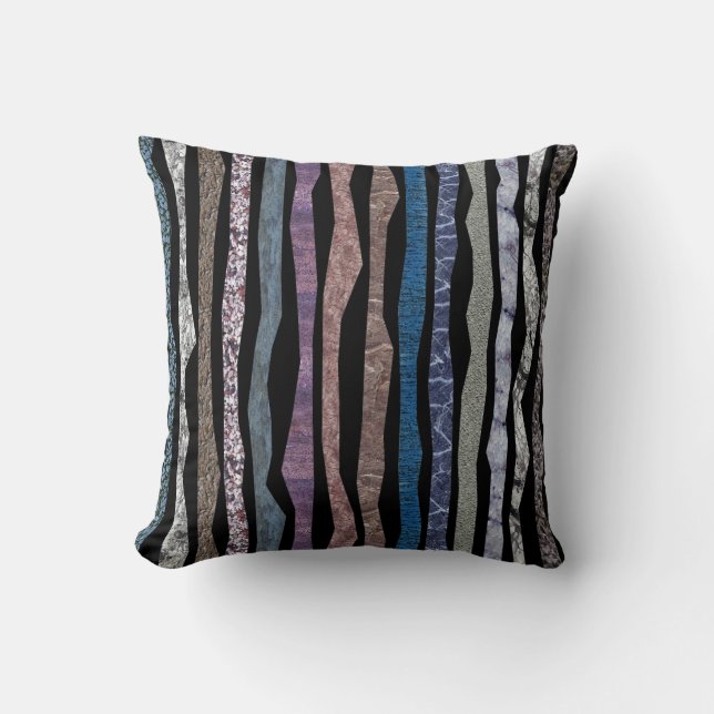 Mineral Stripes Throw Pillow (Front)