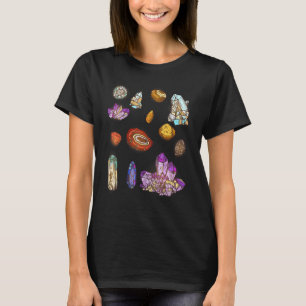 Minerals Rock Collector Colourful Rock Collection  T-Shirt