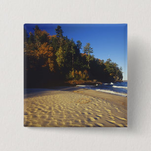 Miners Beach at Pictured Rocks National 2 Inch Square Button