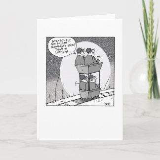 Miners blank greeting card
