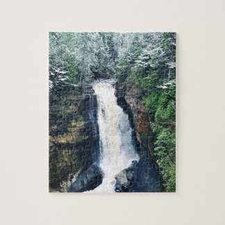 Miners Falls Upper Peninsula Michigan Jigsaw Puzzle