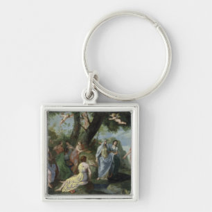 Minerva with the Muses Keychain