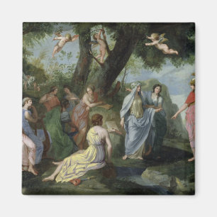 Minerva with the Muses Magnet