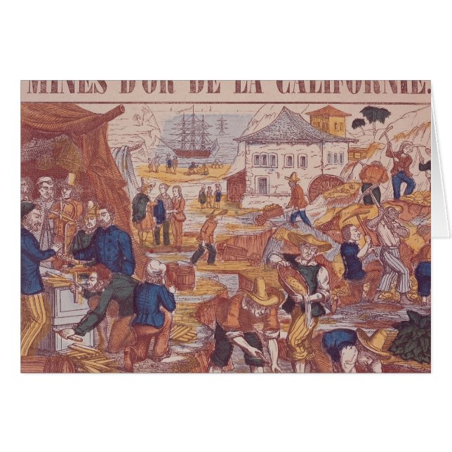 Mines d'or de la Californie (Devant horizontal)