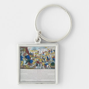 'Mines d'Or de la Californie' Keychain