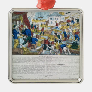 'Mines d'Or de la Californie' Metal Ornament