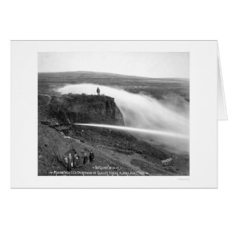 Mines d'or hydraulique Alaska 1910