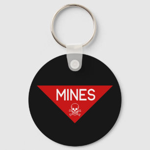 MINES SIGN   SIGNAGE   SYMBOL KEYCHAIN