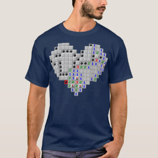 Minesweeper Heart Valentine's Day  T-Shirt