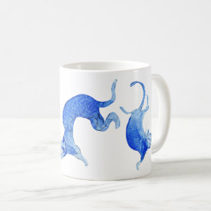 MING Blue Cats - Cosmo Watercolour Coffee Mug
