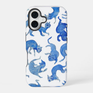 Ming Blue Floating Cats Phone Case - Miao-Chi