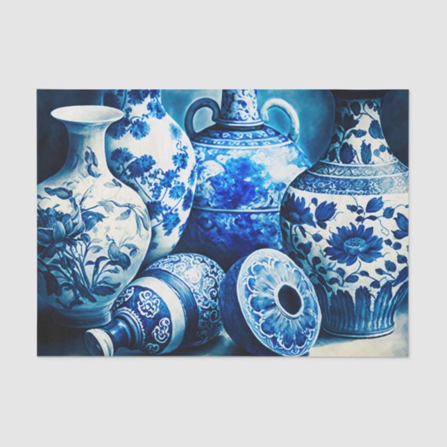 MING porcelain decoupage paper (Front)