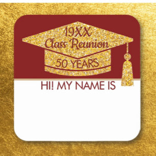 Mingle! Wear this class reunion name tag