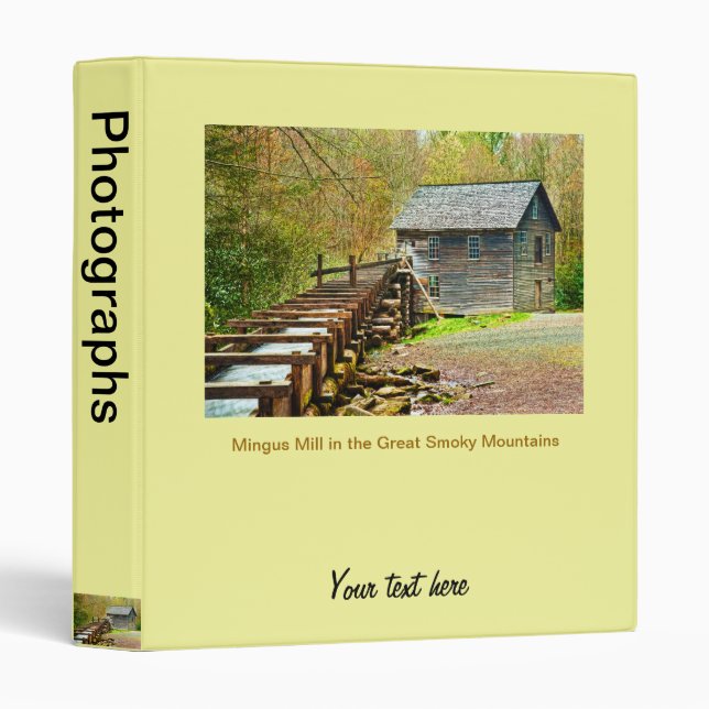 Mingus Mill, Great Smoky Mountains Binder (Front/Spine)