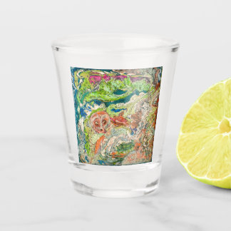 Mini Abstract Art Shot Glass