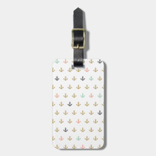 Mini Anchor Pattern Luggage Tag