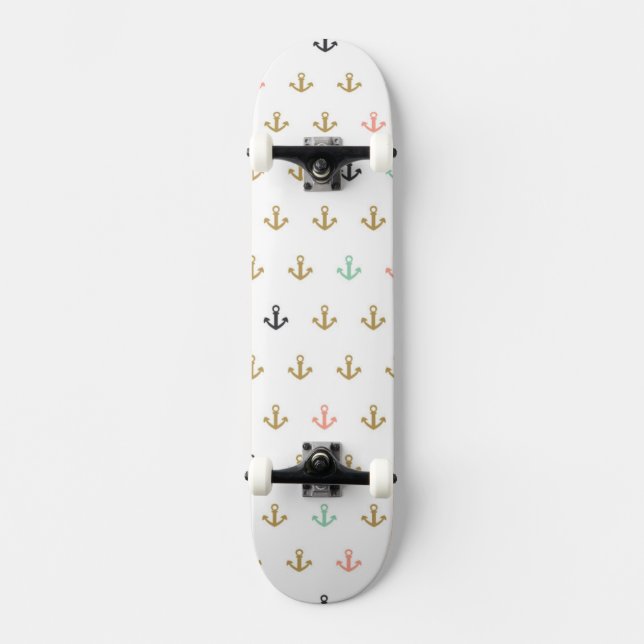 Mini Anchor Pattern Skateboard (Front)