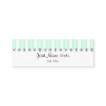 Aqua Stripe carte de visite maigre