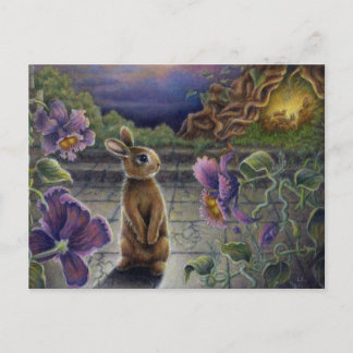 Mini Art Rabbit Dreams Imaginaire carte postale