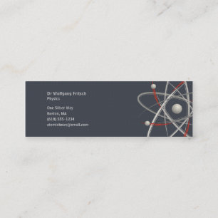 Mini Atome - carte de visite de scientifique