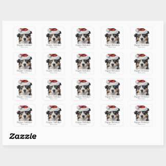 Mini Aussie 1 Holiday Sticker