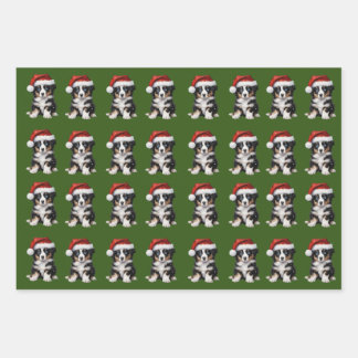 Mini Aussie 6 Holiday  Wrapping Paper Sheet