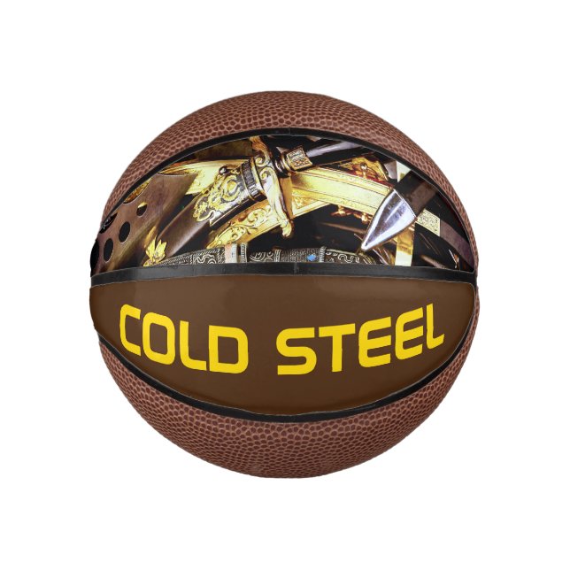 Mini Ballon De Basket Acier froid (Devant)