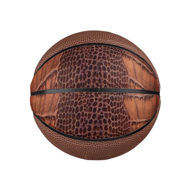 Mini Ballon De Basket Aligator Classic Reptile en cuir (Faux) (Devant)