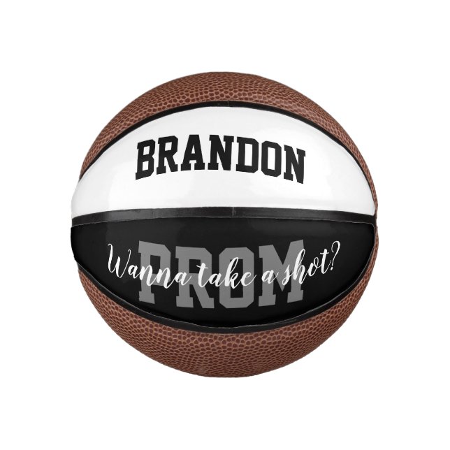 Mini Ballon De Basket Amusant basket-ball Hoco Prom proposition cadeau i (Devant)