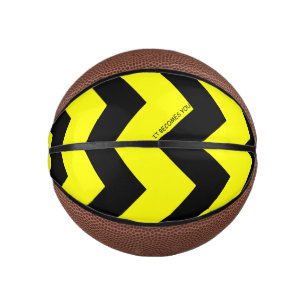 Mini Ballon De Basket Basket-ball à flèches jaunes