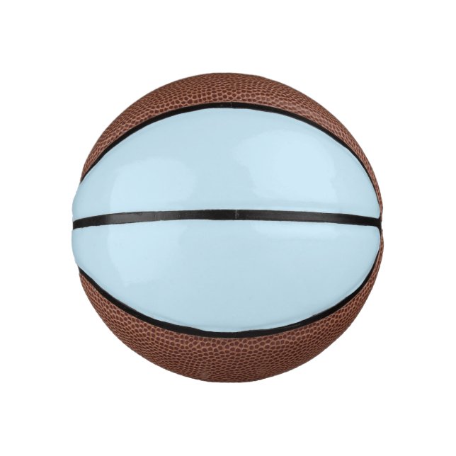 Mini Ballon De Basket Bleu clair clair uni couleur claire (Devant)