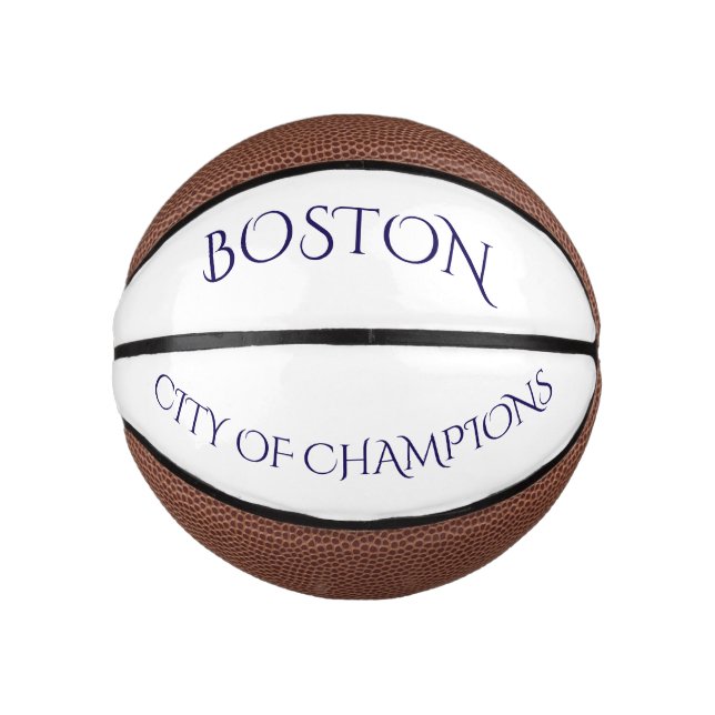 Mini Ballon De Basket Boston City of Champions Basketball (Devant)