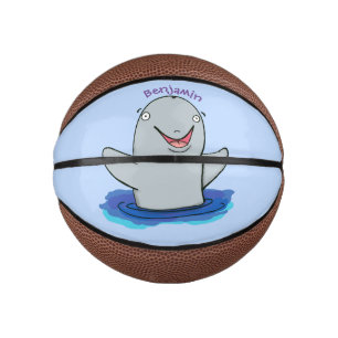 Mini Ballon De Basket Caricature adorable de marsouin