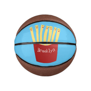 Mini Ballon De Basket Caricature de frites Cute kawaii fast food