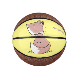 Mini Ballon De Basket Caricature pour bébé renard