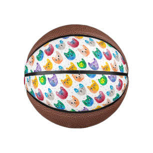Mini Ballon De Basket Chats aquarelles et amis