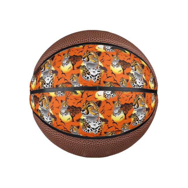 Mini Ballon De Basket Cheetah African Feline Wild Animal (Devant)