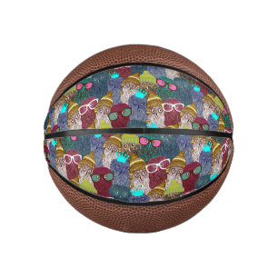 Mini Ballon De Basket Chouette dans la couronne