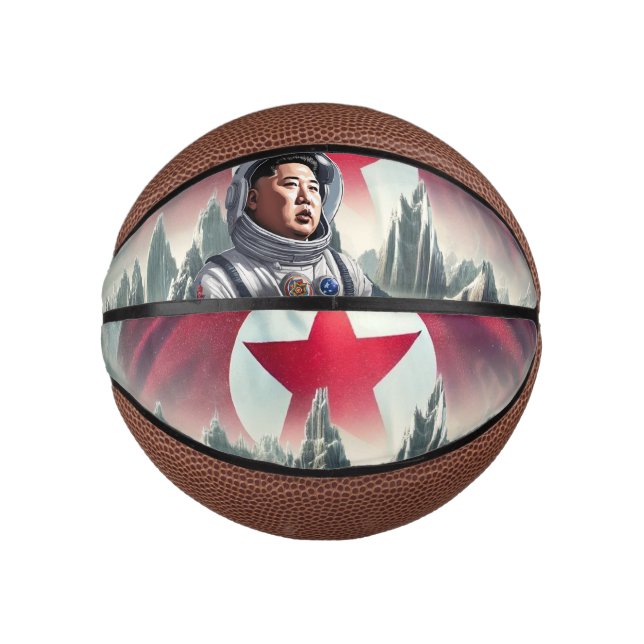 Mini Ballon De Basket Conquête de l'espace par la RPDC (Devant)