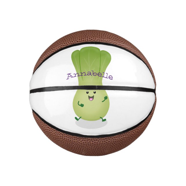 Mini Ballon De Basket dessin animé mignon de bok choy (Devant)