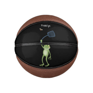 Mini Ballon De Basket Drôle dessin animé de la mouche à bec de grenouill
